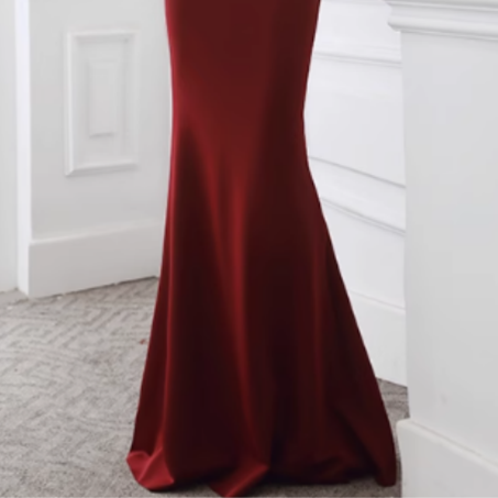 ROFFE Ruffled Hem Evening Dress Gown