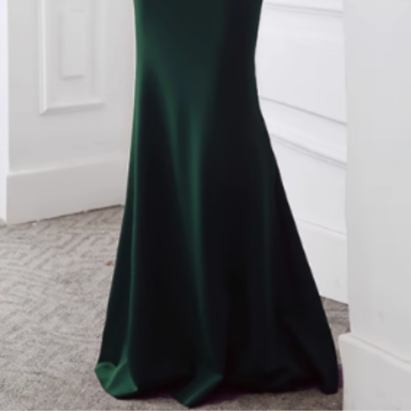 ROFFE Ruffled Hem Evening Dress Gown
