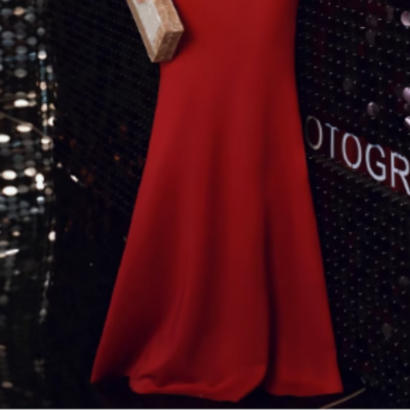 ROFFE Ruffled Hem Evening Dress Gown