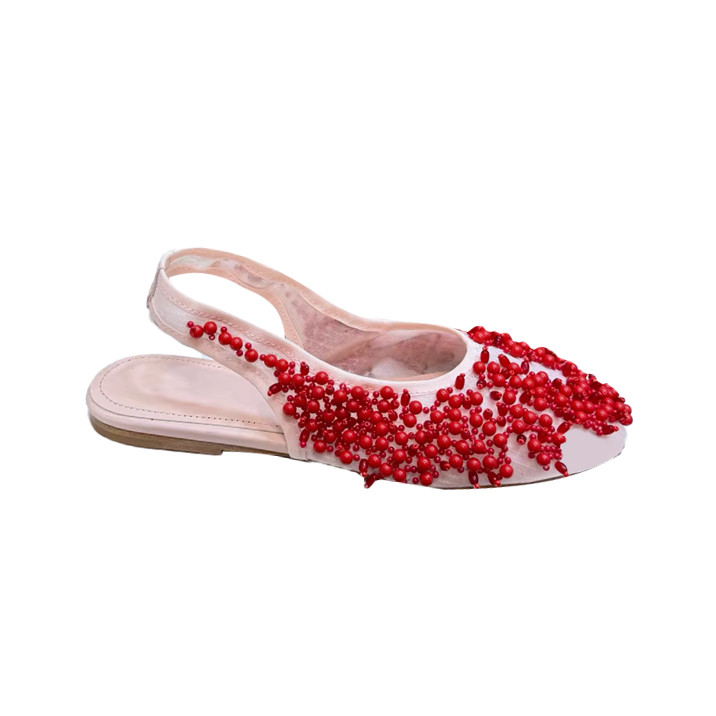 ROHET Beaded Flat Sandals