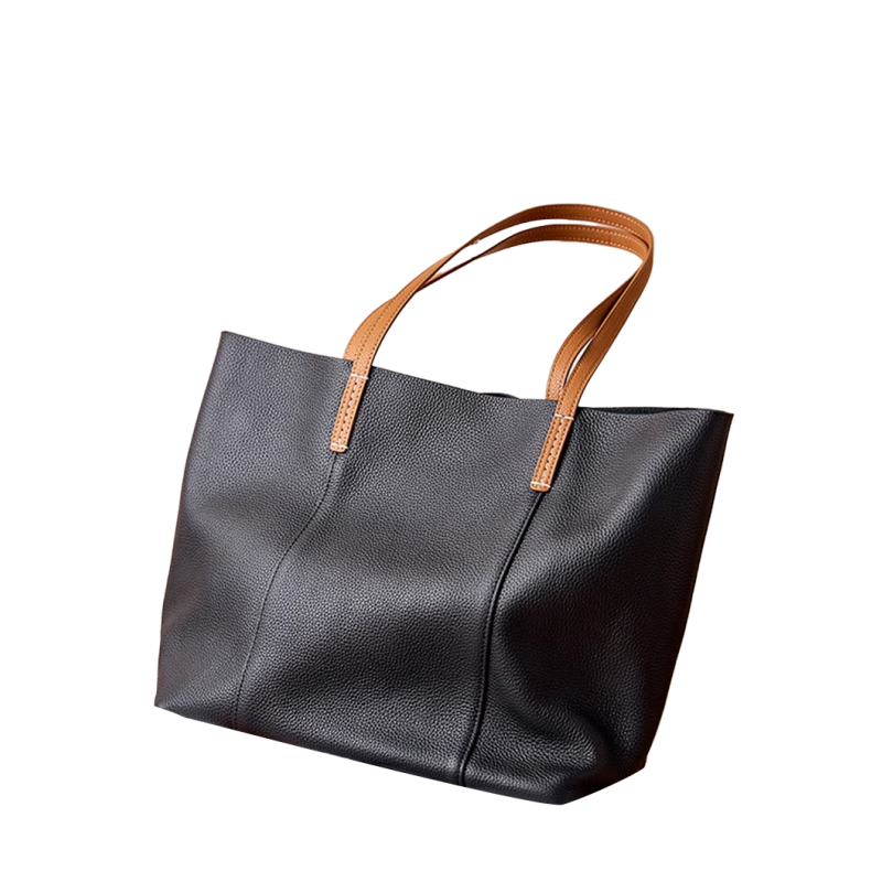 ROHUM Leather Oversized Tote Bag