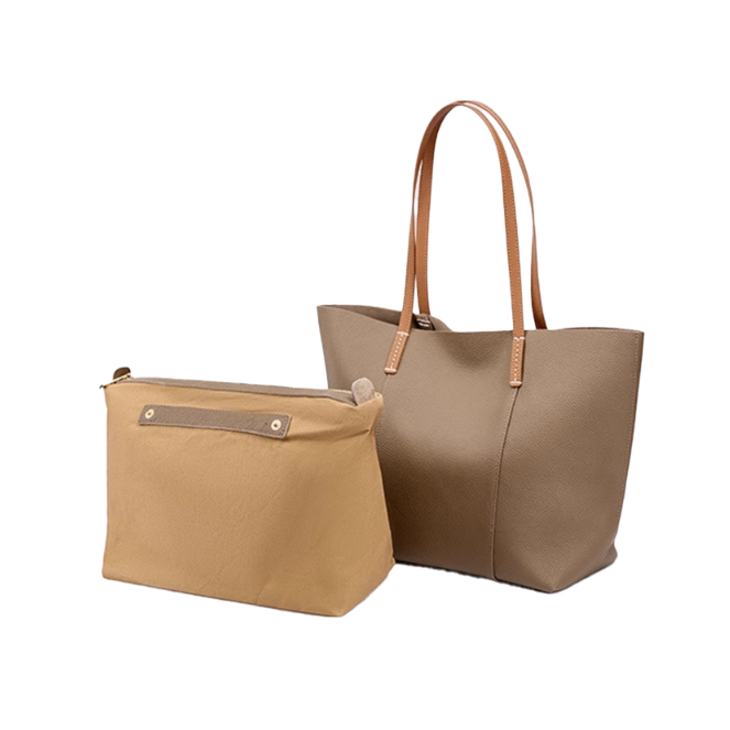 ROHUM Leather Oversized Tote Bag