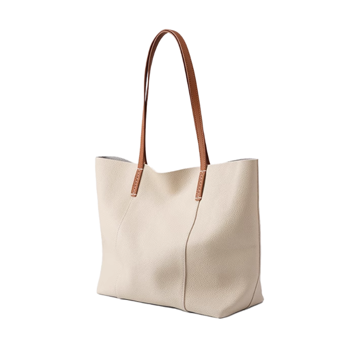 ROHUM Leather Oversized Tote Bag