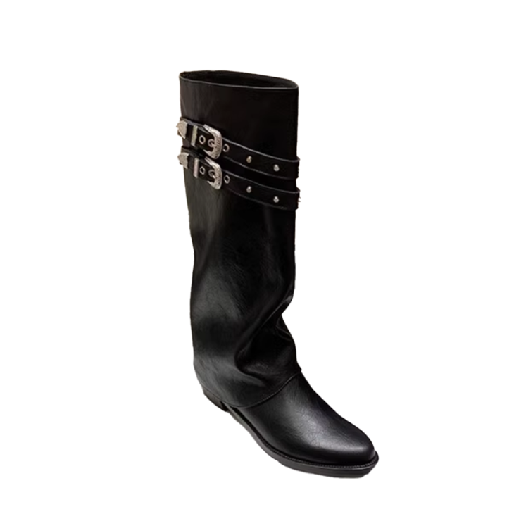 ROTIV Buckled Knee High Boots