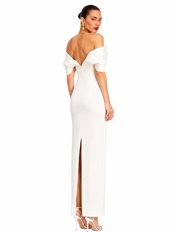 ROVNI Off-Shoulder Evening Dress Gown
