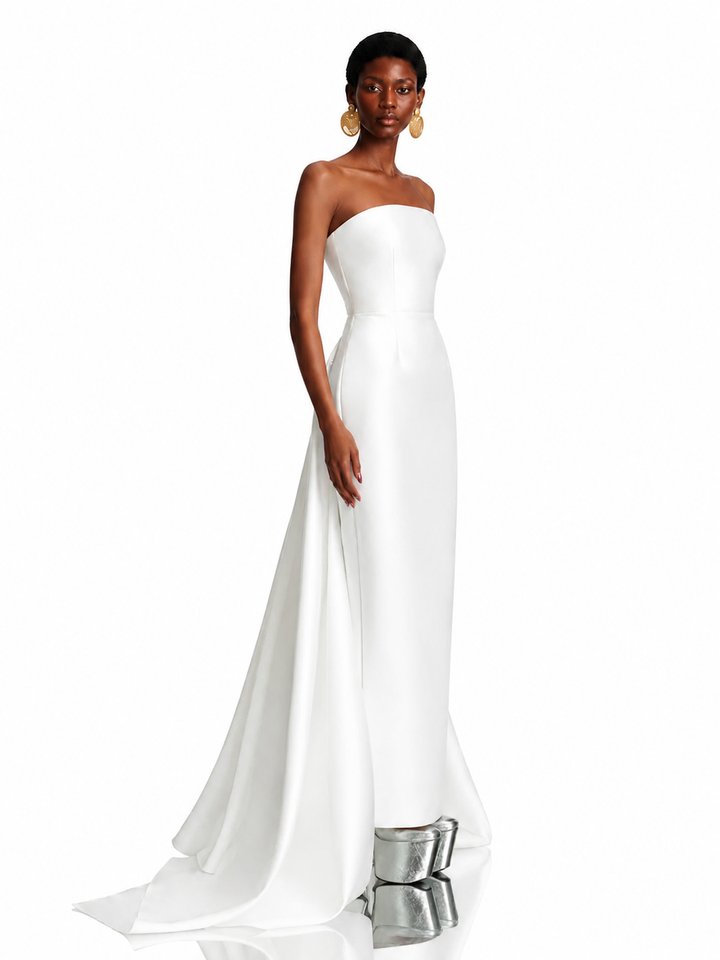 RUCIY Tube Maxi Evening Dress Gown