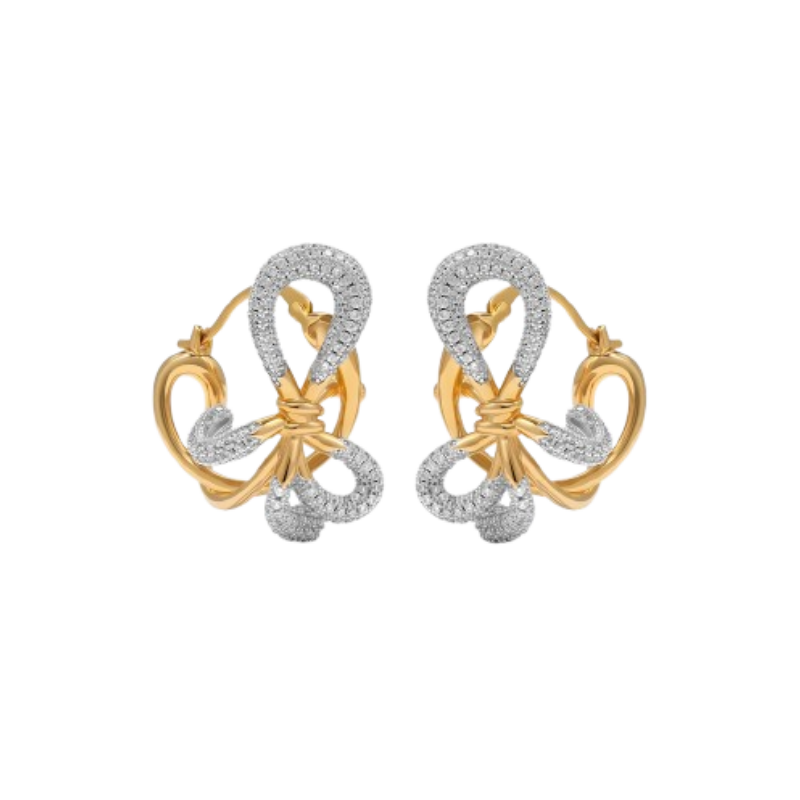 RUIBE Diamante Butterfly Earrings - Pair