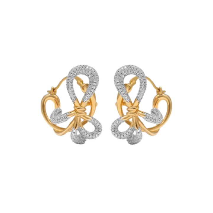 RUIBE Diamante Butterfly Earrings - Pair