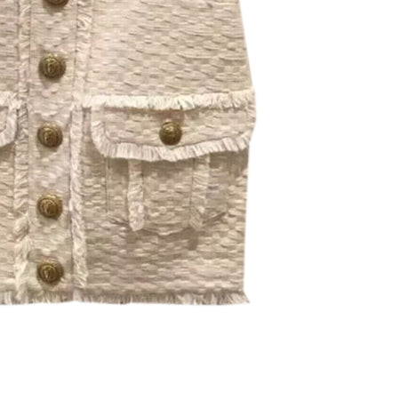 RUISA Button Mini Skirt