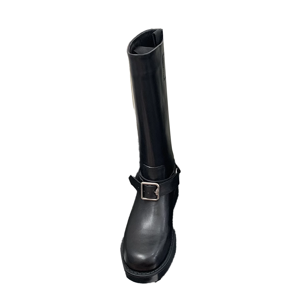 RULLV Buckled Knee High Boots