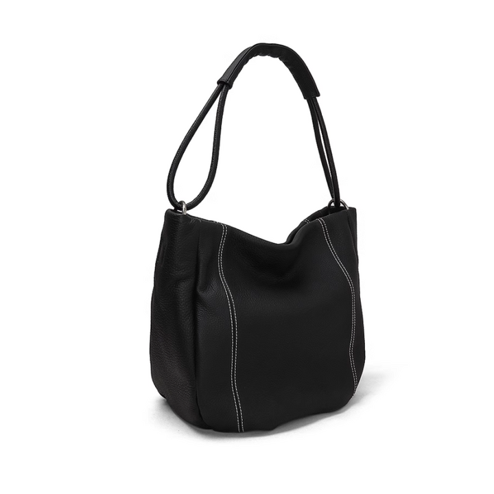 RUSAV Leather Bucket Bag