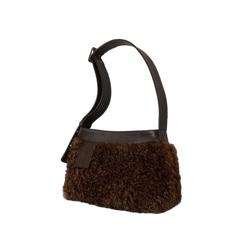 RUTBI Fur Cross Body Bag