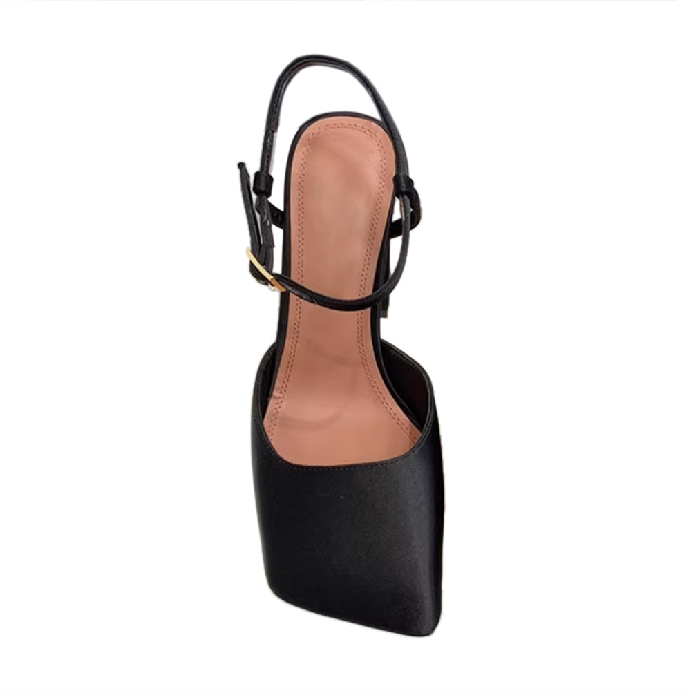 RUVCI Ankle Strap Block Heel Sandals