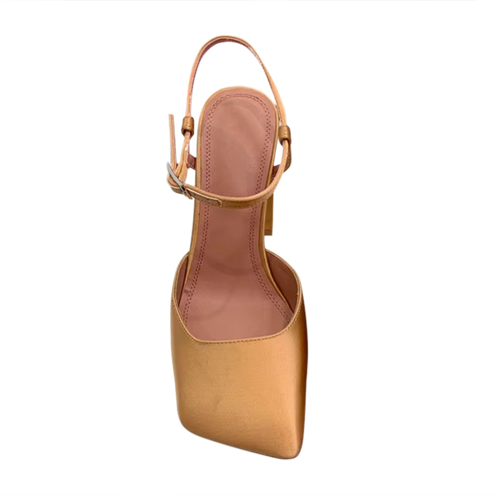 RUVCI Ankle Strap Block Heel Sandals