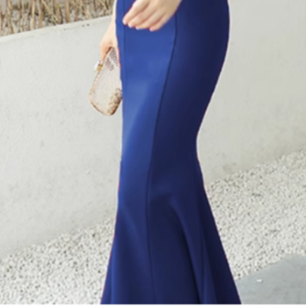 RUVCT Diamante Off-Shoulder Evening Dress Gown