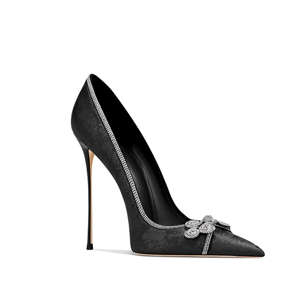 RUVEU Diamante Flower High Heel Pumps - 10cm