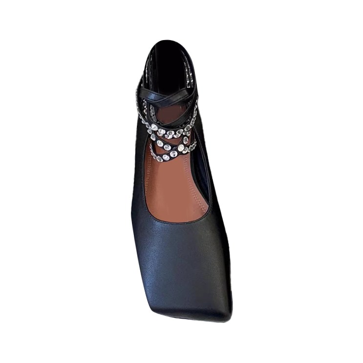RVOTE Lace Up Ballet Shoes
