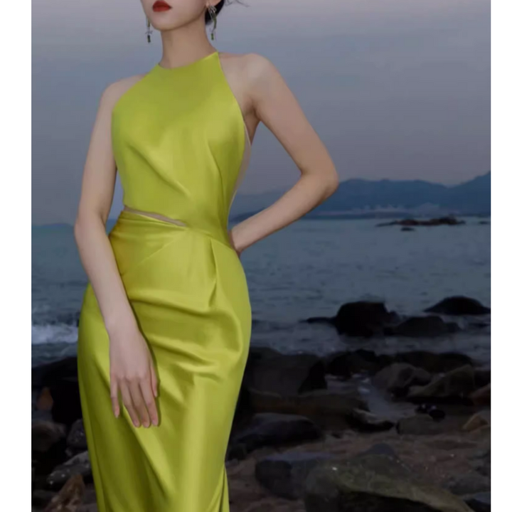 SABVA Cut Out Maxi Evening Dress Gown
