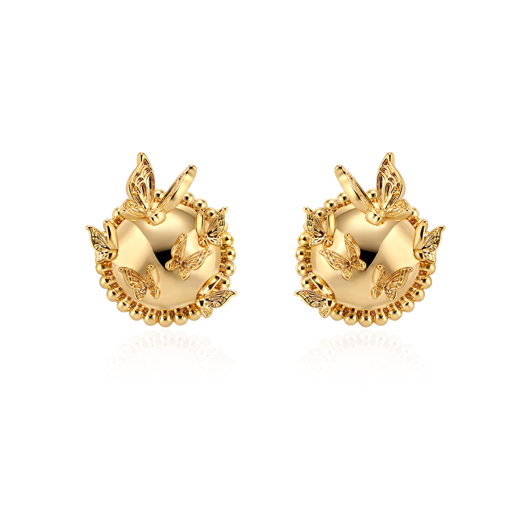 SADNA Butterfly Ear Studs Earrings - Pair