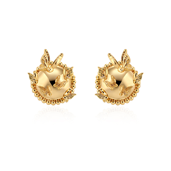 SADNA Butterfly Ear Studs Earrings - Pair