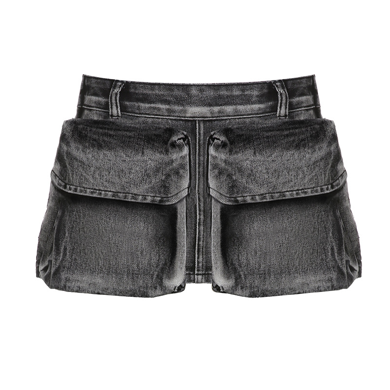 SALDA Pocket Denim Mini Skirt