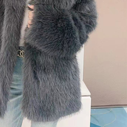 SALVA Vegan Fur Coat