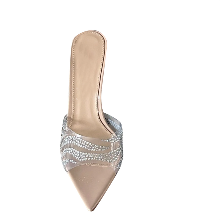 SAMIY Diamante PVC Mules Sandals