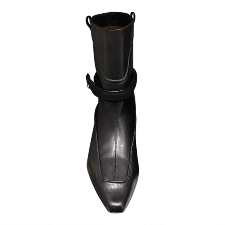 SCEWI Leather Ankle Boots