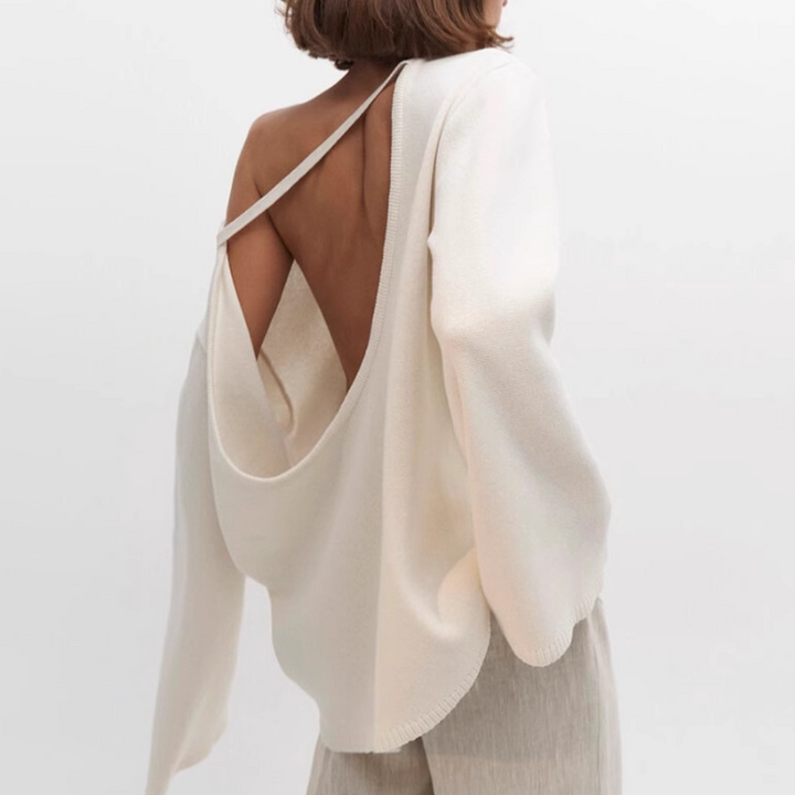 SCOCI Backless Knitwear Sweater