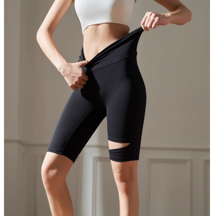 SEAID Yoga Pilates Cut Out Fitness Shorts