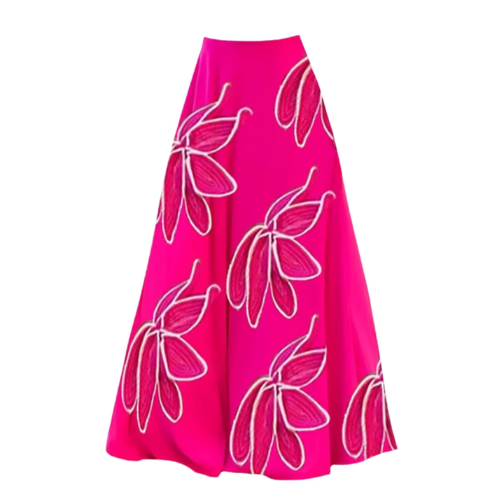SEIDE Flower Embellished Maxi Skirt