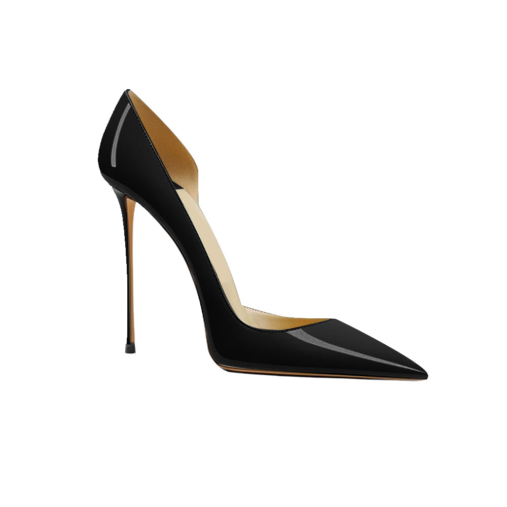 SELIO Patent Leather High Heel Pumps - 10cm