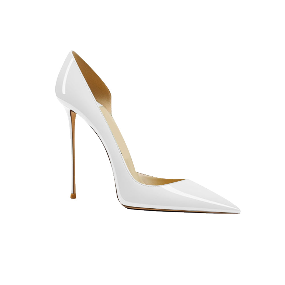 SELIO Patent Leather High Heel Pumps - 10cm