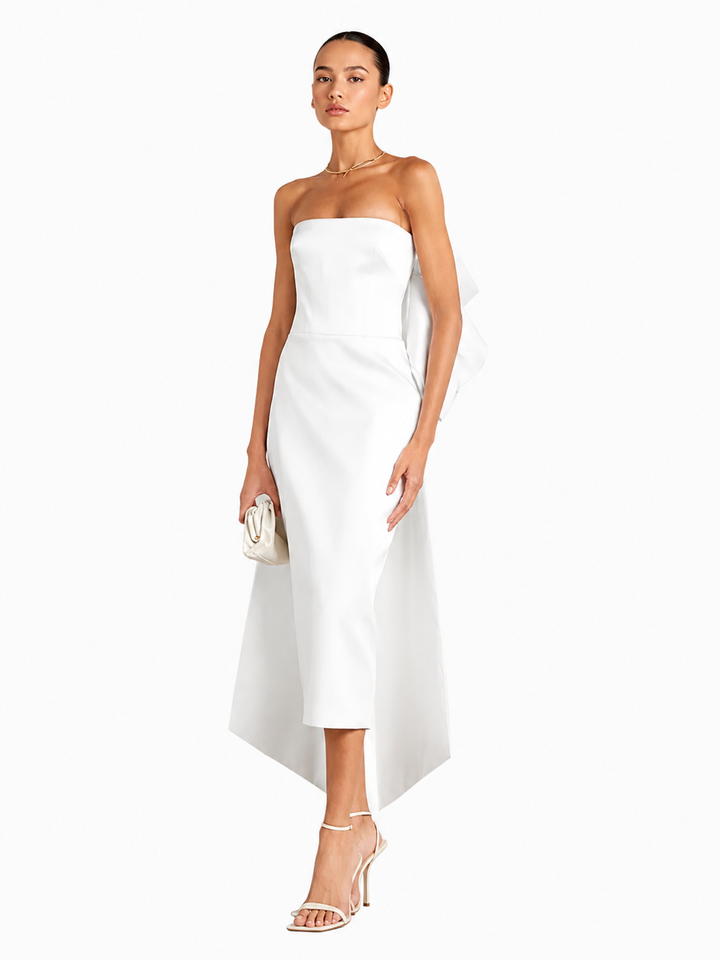 SELLY Tube Midi Evening Dress Gown