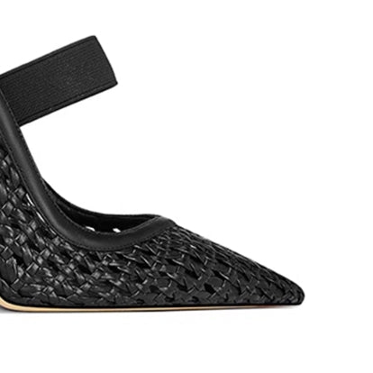 SERVV Braided Mid Heel Pumps - 8cm