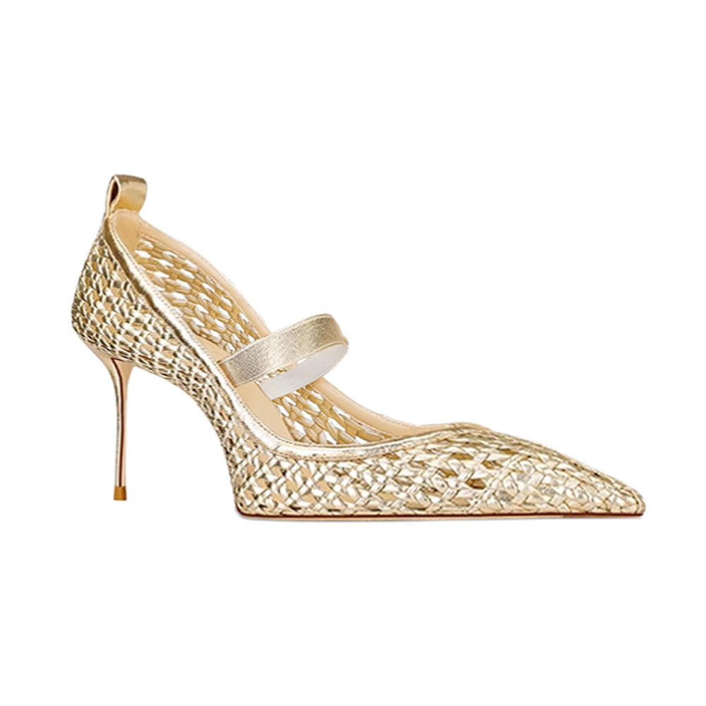 SERVV Braided Mid Heel Pumps - 6cm