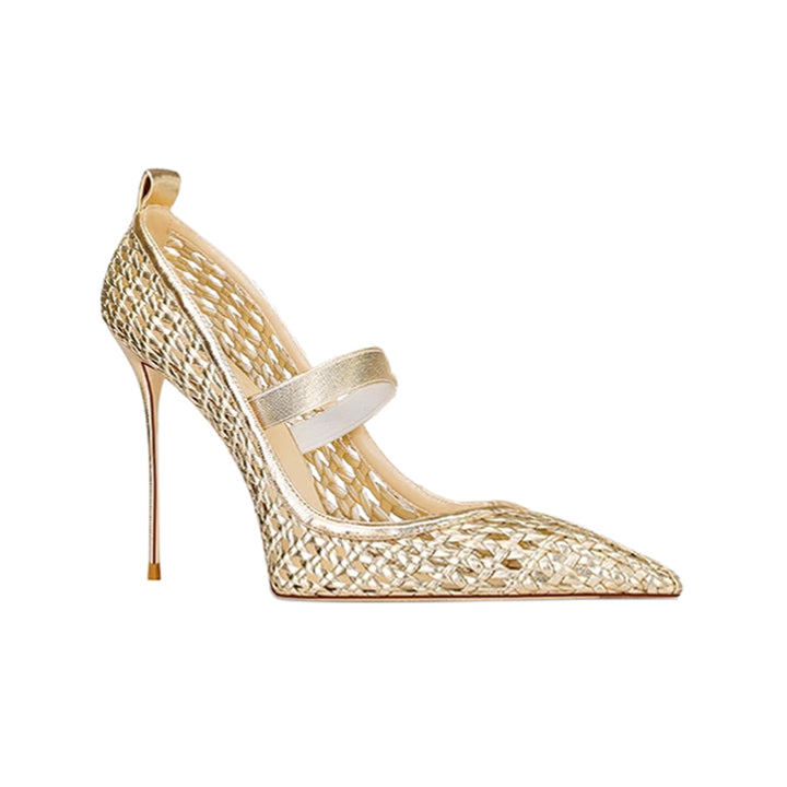 SERVV Braided Mid Heel Pumps - 8cm