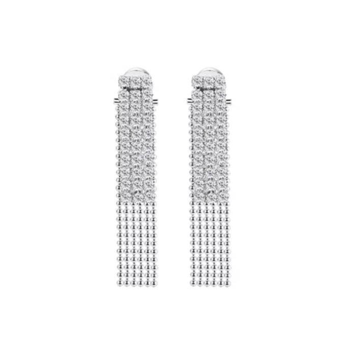 SETTO Diamante Fringed Earrings - Pair
