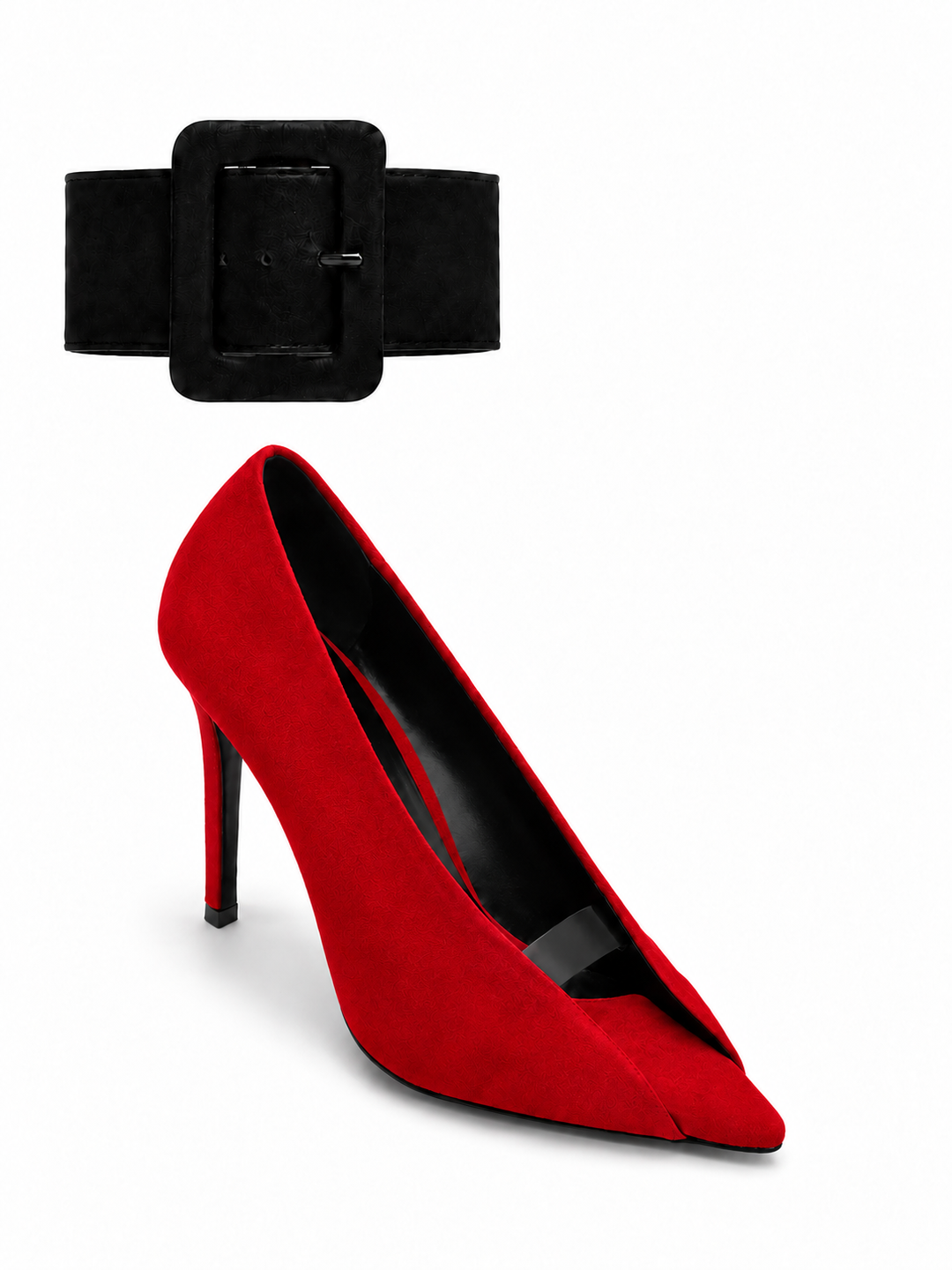 SEVTB OPEN VAMP FLOATING BUCKLE PUMPS