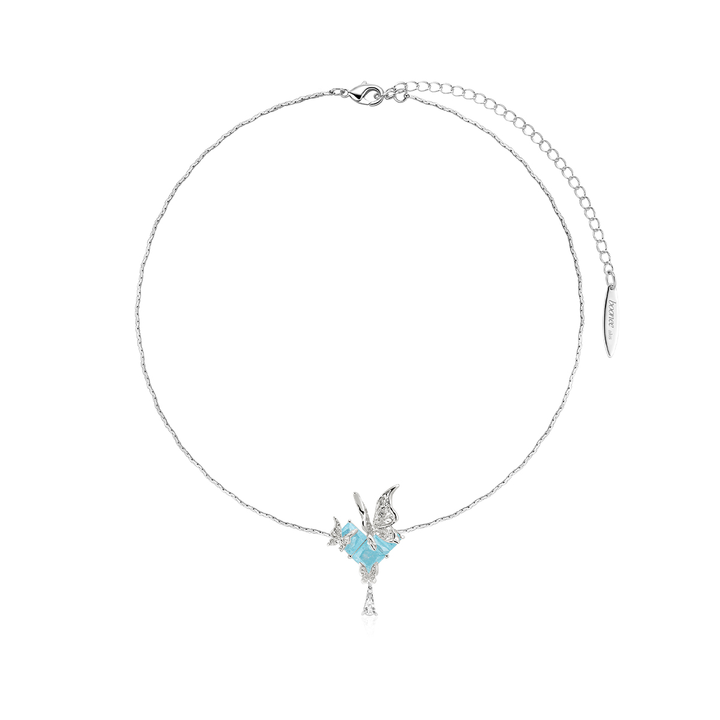 SEWTI Diamante Butterfly Necklace