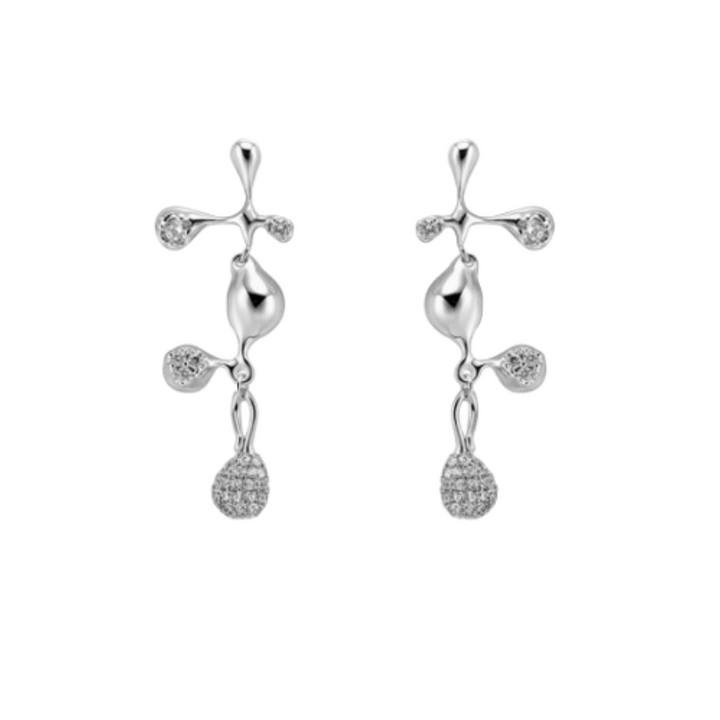 SOVDI Diamante Long Earrings - Pair