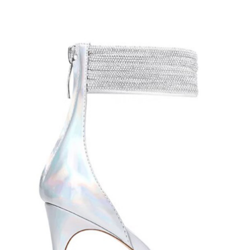 SUDVI Diamante High Heel Sandals - 10cm