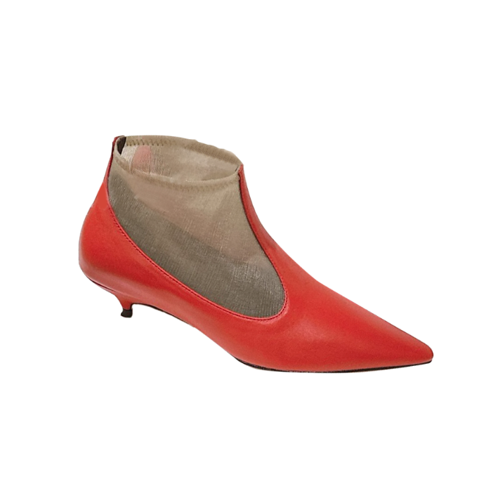 SULNA Kitten Heel Ankle Boots