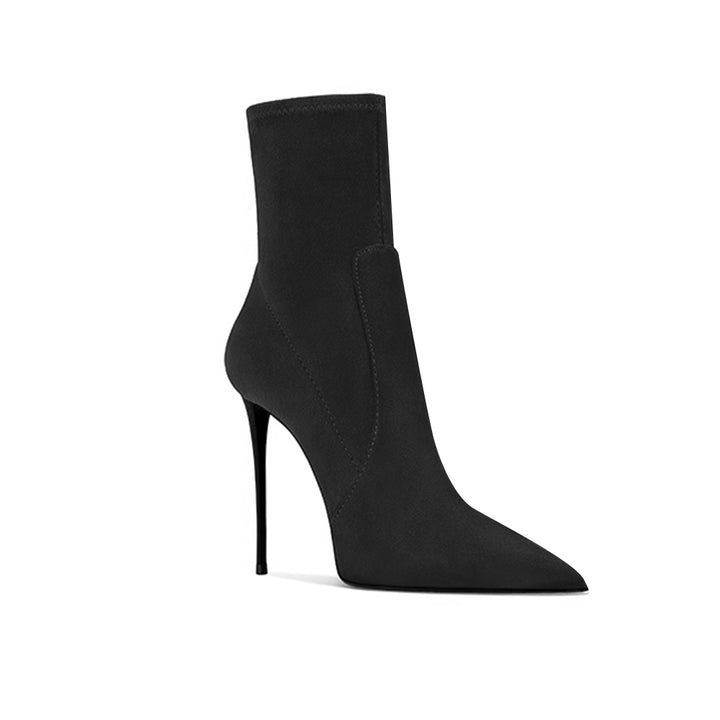 SUMCI Stiletto Heel Ankle Boots - 10cm