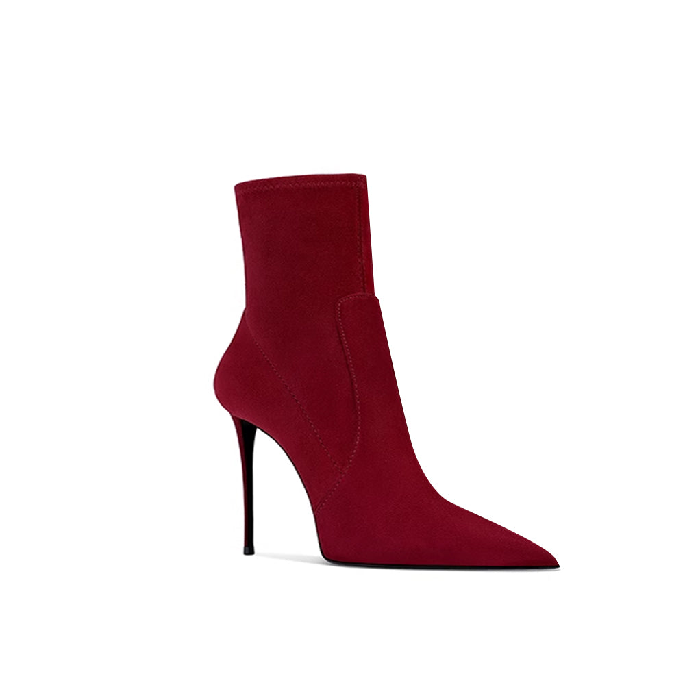 SUMCI Stiletto Heel Ankle Boots - 8cm