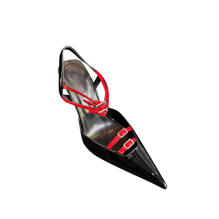SURTV Buckled High Heel Sandals