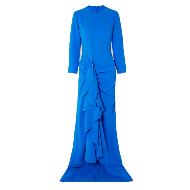 SVINE Ruffled Evening Dress Gown