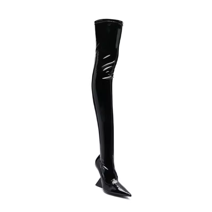 TEBIA Sculptured Heel Over The Knee Boots