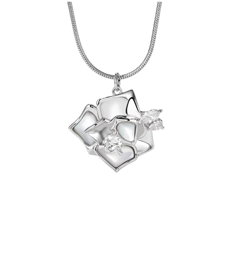 TECOE Diamante Flower Necklace