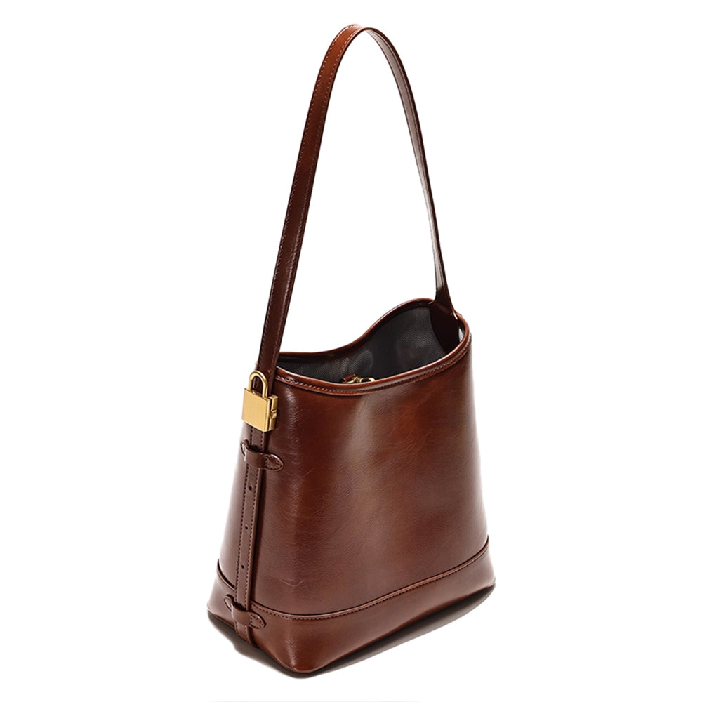 TEDAN Leather Bucket Bag